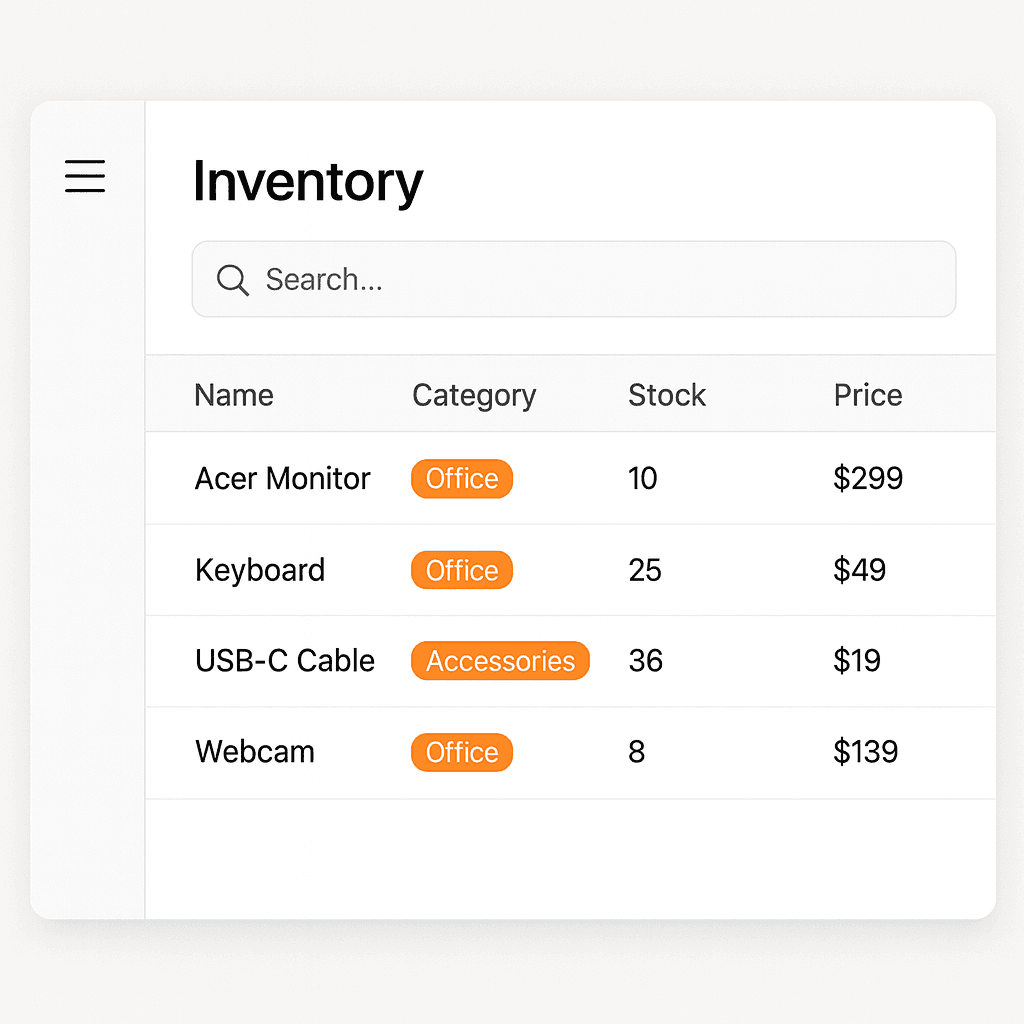Inventory Management Database Inventory database management system with stock tracking, warehouse management, and order fulfillment